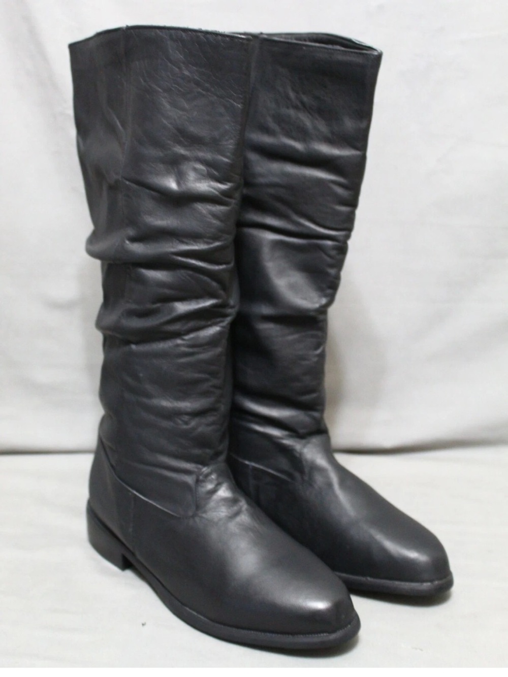 Candid Statement Black leather tall boots size 7.5 Women’s